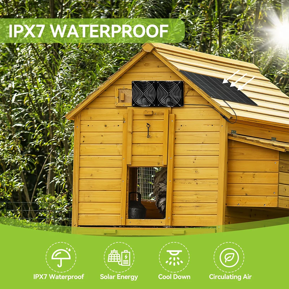 15 Вт 12 В Вытяжные Вентиляторы Для Солнечной Панели Двойной Вентилятор С