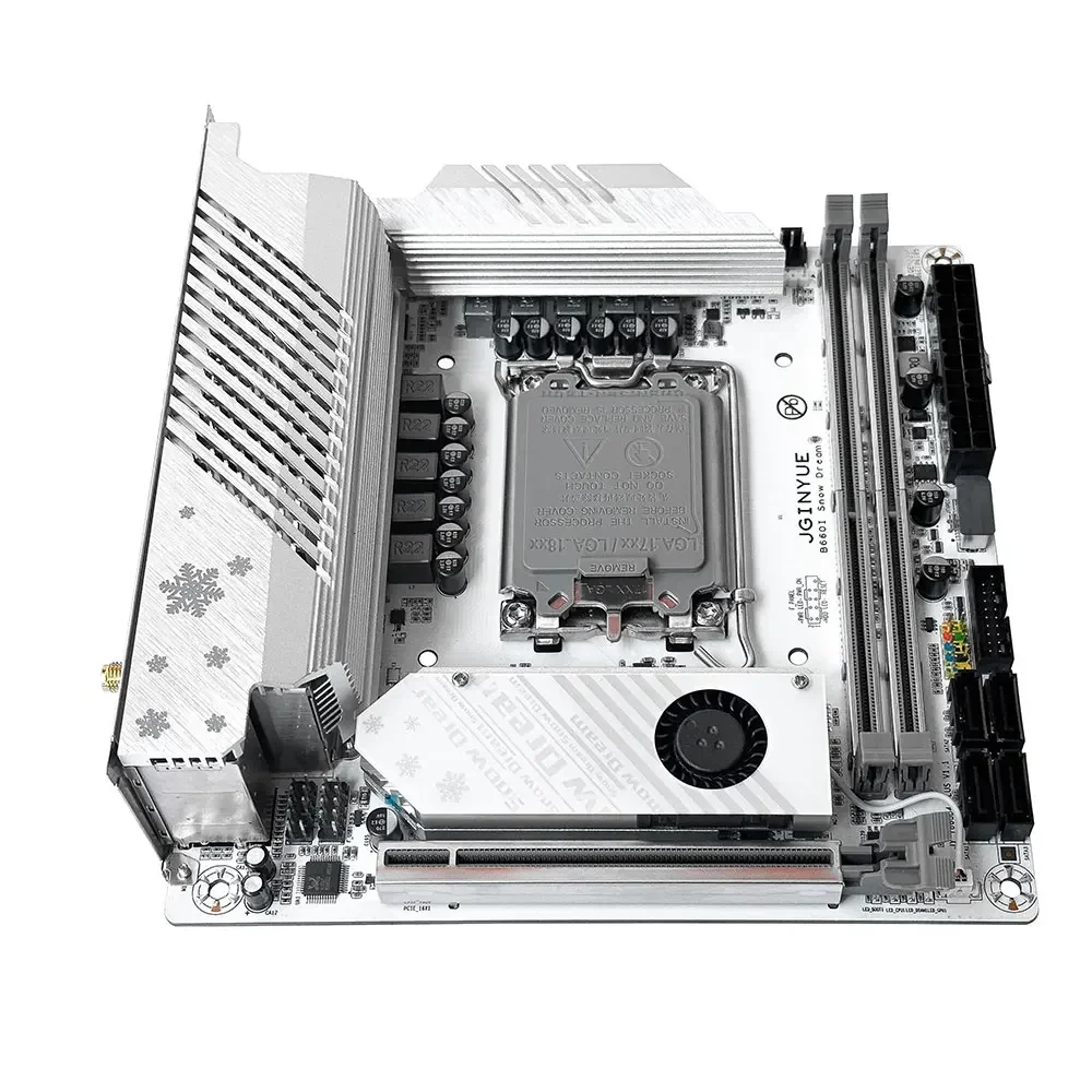 Материнская плата JGINYUE B760i LGA 1700 поддержка Intel Core i3/i5/i7/i9 12-я 13-я память DDR4 новый