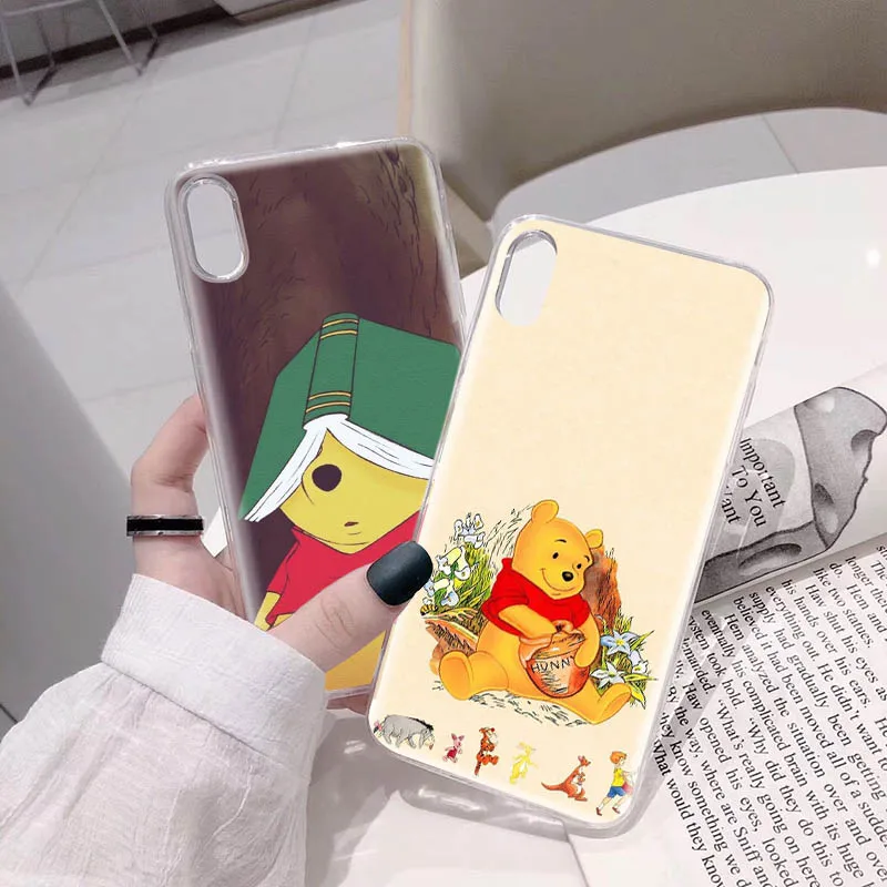 B-28 Винни-Пух из ТПУ для Tecno Camon 15 16 17 18 19 Pro Premier 17P 18i 18T 18P POP 4 5 LTE 3 Pova 2 Neo