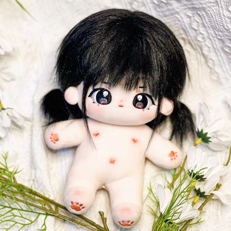 

20CM Dolls Soft Siliconen Reborn Cotton Toys for Girls Anime Characters Playthings Non-attribute Birthday Gifts Can Be Redressed
