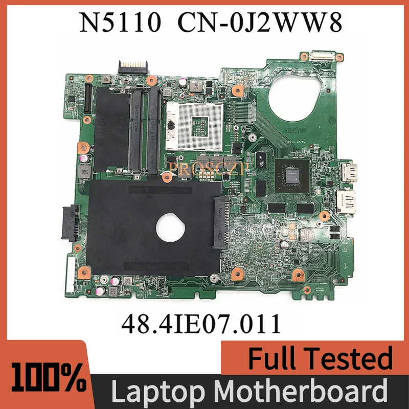 

CN-0J2WW8 0J2WW8 J2WW8 Laptop Motherboard For DELL Inspiron 15R N5110 GT525M 1GB HM67 Mainboard 48.4IE07.011 DDR3 100% Tested OK