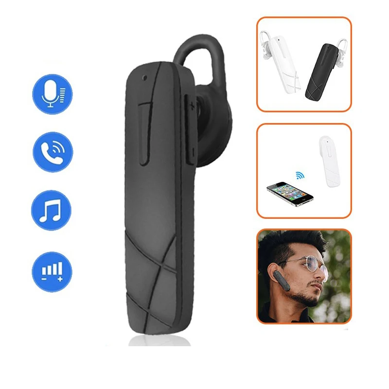 

M165 Mini Bluetooth-совместимые спортивные официальные беспроводные наушники 4,0 с ушным крючком и микрофоном, функция вызова, регулятор громкости