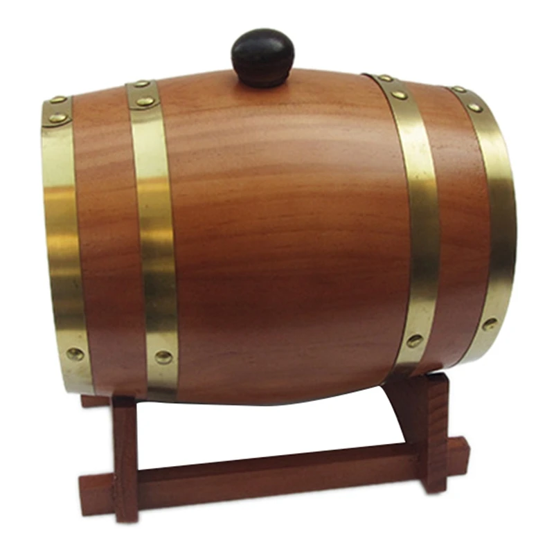 

Деревянная винтажная деревянная бочка, 3 л, для пива, виски, пивоварения, порта, отеля, ресторана, выставки
