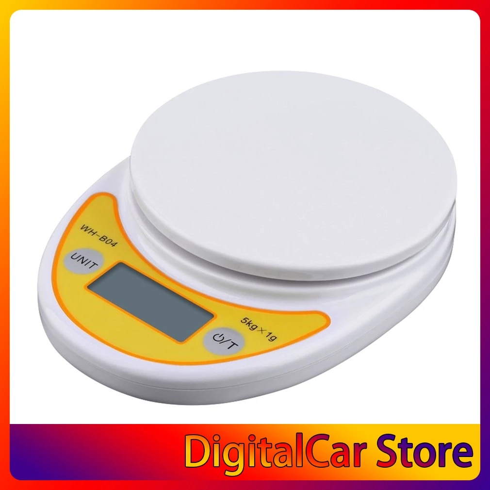 

5kg/1g LCD Digital Electronic Scale For Food Balance Weighing