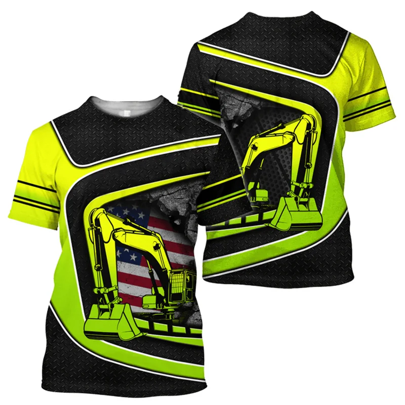 

Мужская футболка с 3D-принтом, круглым вырезом и коротким рукавом