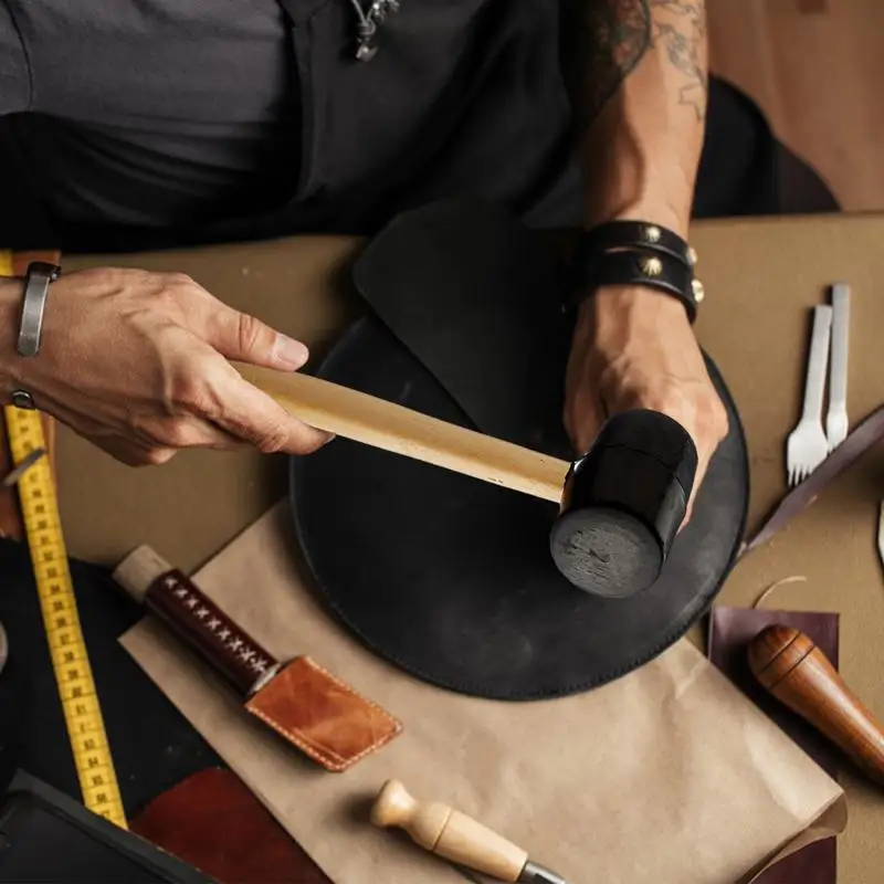  200g черная круглая искусственная ручка в американском стиле из твердой