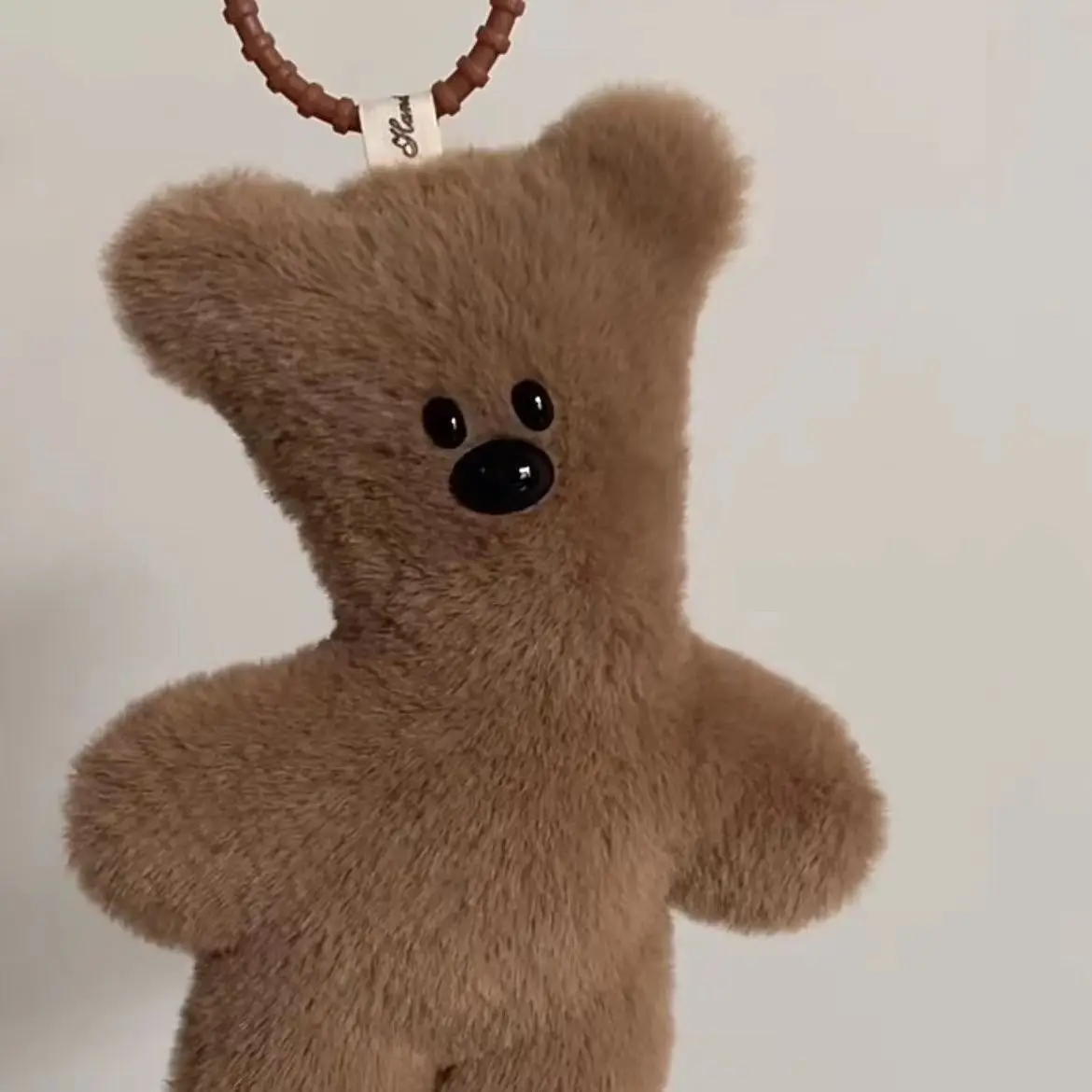 

New 1pcs Movies periphery Cute Bear Stuffed Plush Keyring Bear Doll Keychain Backpack Pendant Ornaments