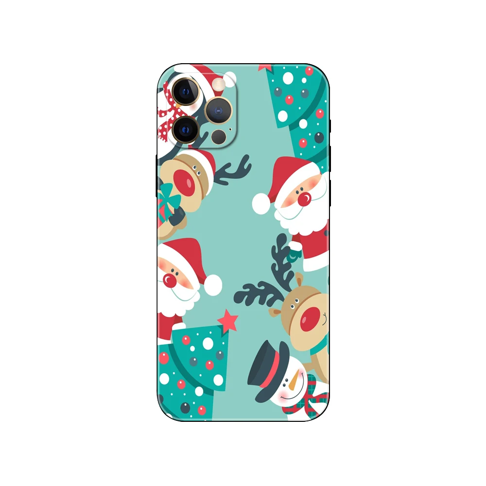 Чехол для телефона с рождественским и новогодним рисунком iphone 5 5s 2020se 6 6s 7 8 plus x 10 XR