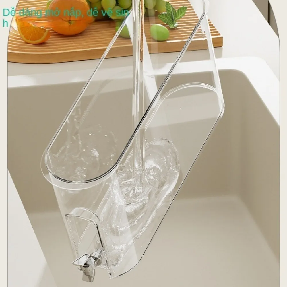 Оригинальный 4-литровый Чайник Для Холодной Воды С Краном Прозрачный Пластиковый