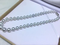 huge charming 1812 13mm natural south sea genuine white round pearl necklace free shipping for women jewelry
