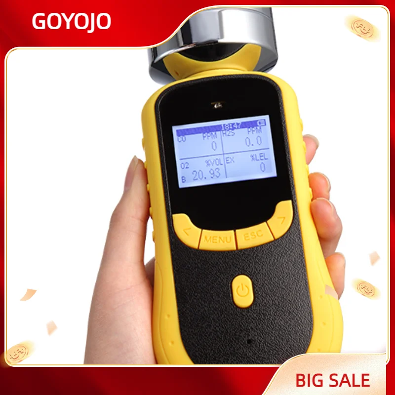 

Портативный универсальный многогазовый детектор 4 в 1 CO EX H2S O2