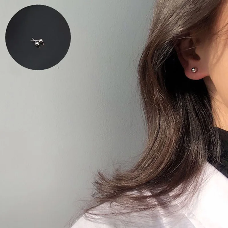 2-6 мм чистый стерлингового серебра маленькие шарики крошечные