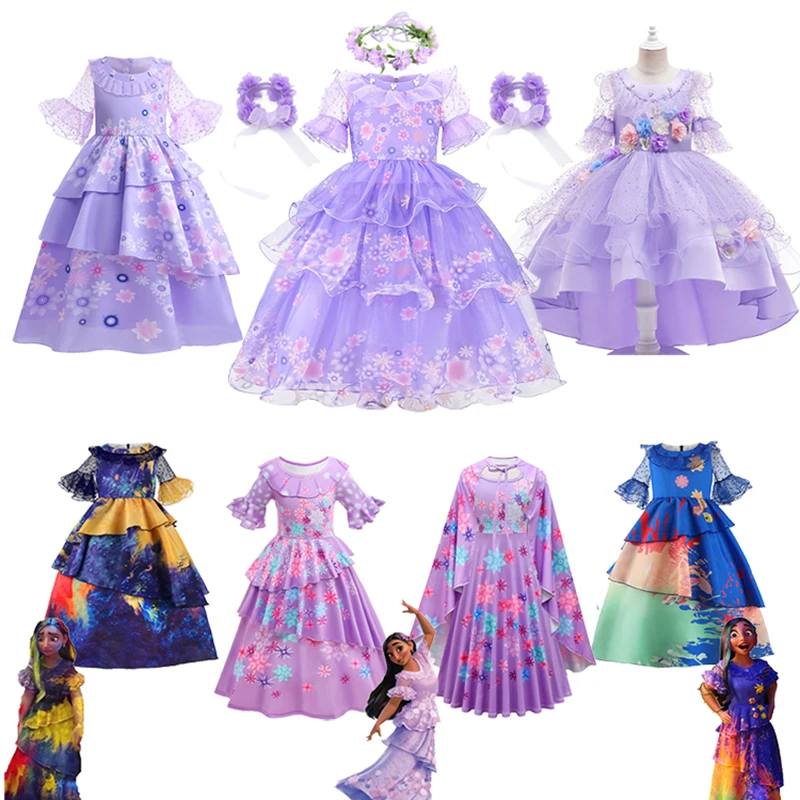 

Платье принцессы для косплея на Хэллоуин, с фиолетовыми цветами