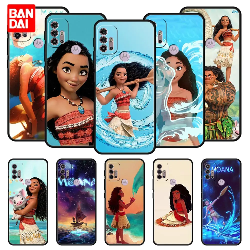 

Cover Case for Motorola Moto G30 G50 G60 G8 G9 G200 G31 G60s Power Plus Play Lite Bag Capa Armor Moana Art Disney Princess
