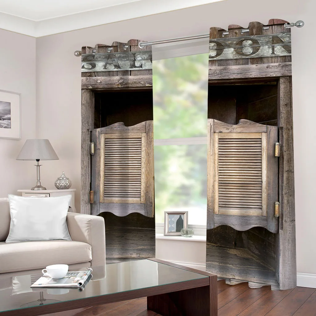 Затемняющие шторы HUANZHUANG для окна недорогие занавески из 2 предметов большого