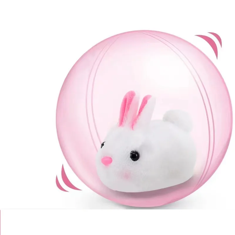 

Электрический хомяк с шариком 12,5 см, игрушка, кролик-рулон, шар, поворот, счастливый беговый шар, имитация плюша, игрушка для обучения восхождению, подарок