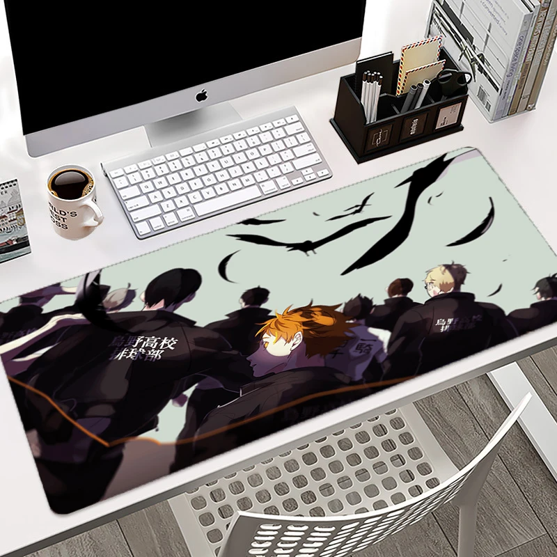 

Anime Haikyuu Mouse Pad Gaming Accessories Mechanical keyboard Mousepad XXL Desk Mat PC Gamer Completo Table LOL CS GO Mausepad