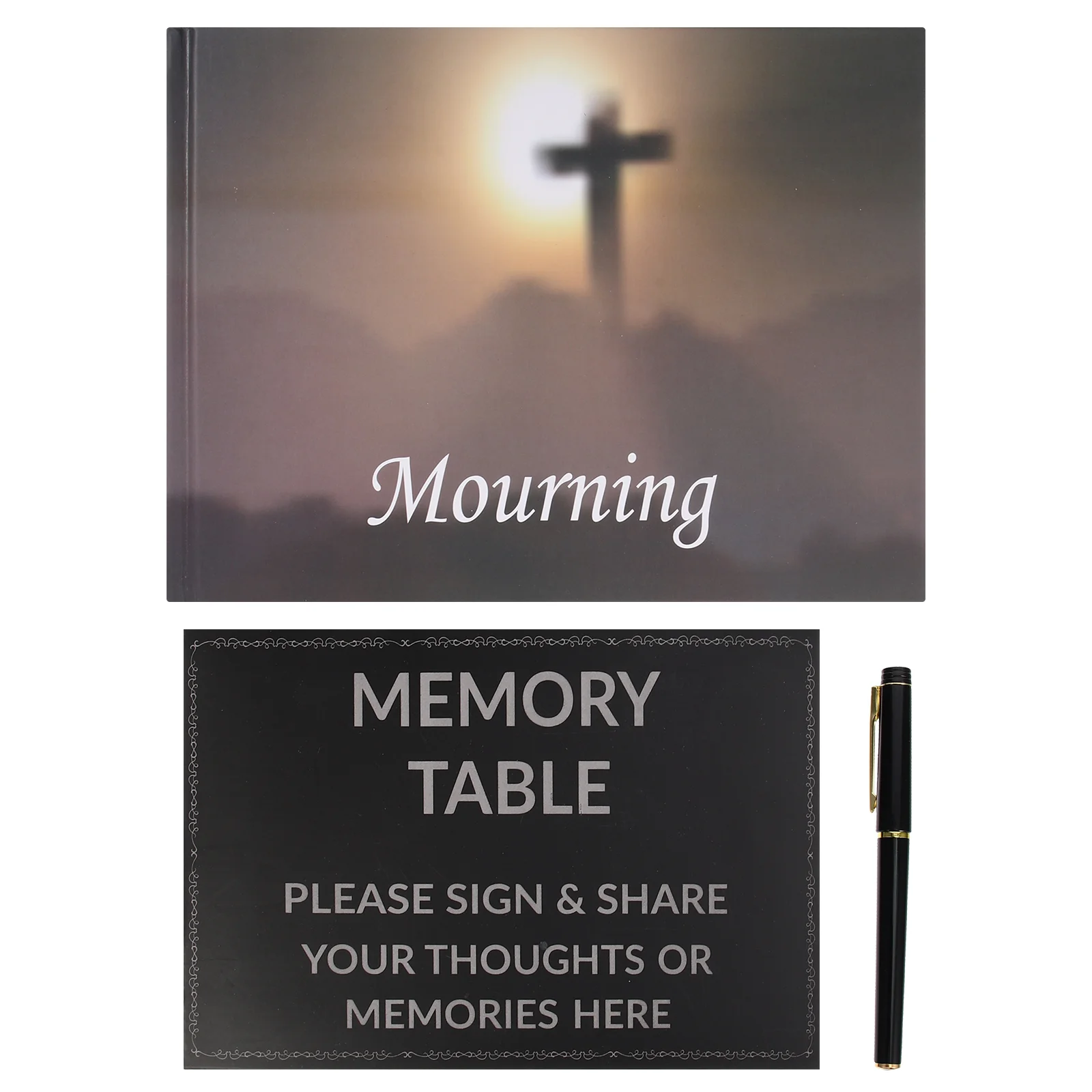 

Funeral Attendance Book Memory Condolence Book Funeral Signature Book Funeral Supplies Guest Signature Book for Party Outdoor