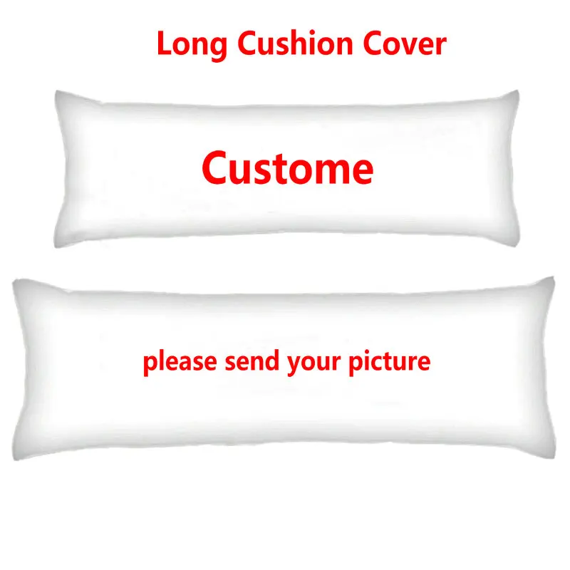 

Custom Long Cushion Cover DIY Printed Customized Throw Pillow Case Personalized Your Logo Waist Pillowcase Sofa Cushion Covers