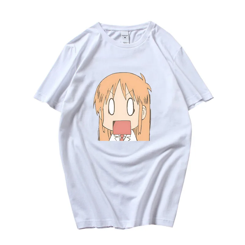 

Nichijou My Ordinary Life Day-to-day T Shirts WOMEN Shock Kawaii/Cute T-shirts 100% Cotton Tshirts Fashion Originality Oversized