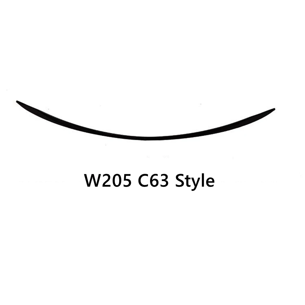 ДЛЯ Mercedes W205 C-class 2015-2020 C205 4-дверный C63/AMG/PSM стиль ABS хвостовое крыло автомобиля