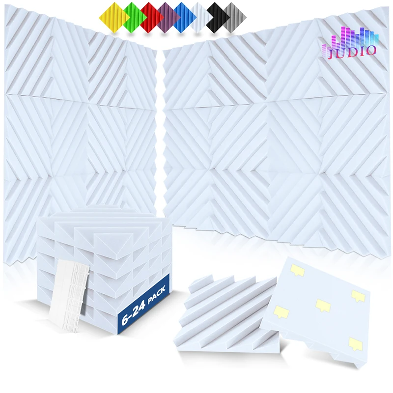 Изоляция для стен 6/12/24 шт. шумоизоляция дома студии спальни Алмазный паз