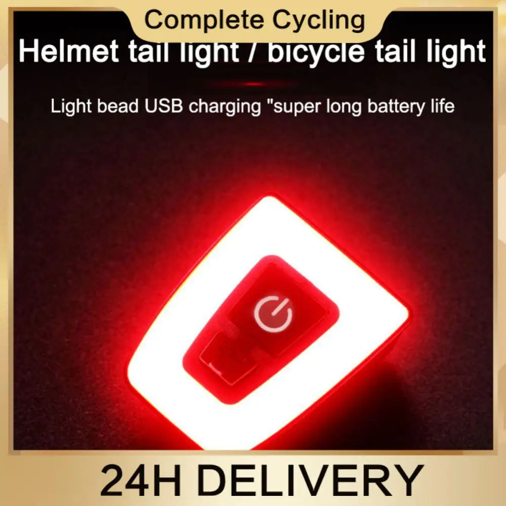 

Bicycle Helmet Tail Light Compact Ventilated Bicycle Light Bike Lamp Hiking Lamp Helmet Light 220mah Capacity Breathable 9 Modes