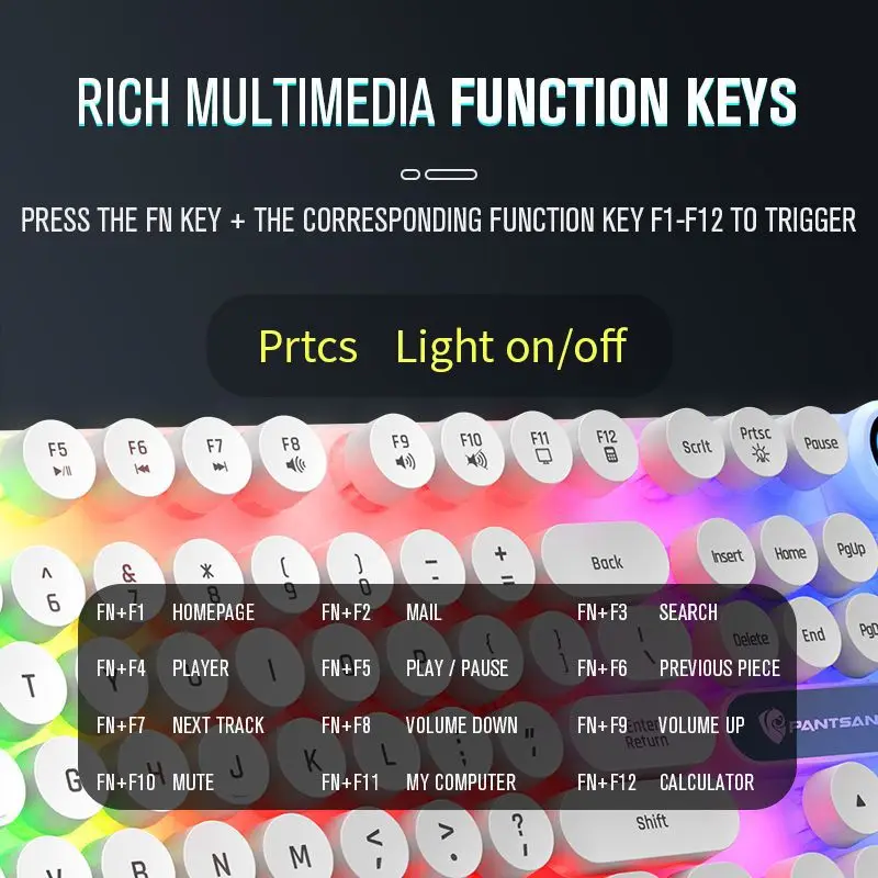 New Gamer Keyboard And Mouse PC Gaming RGB Backlit Rubber Keycaps Wired |