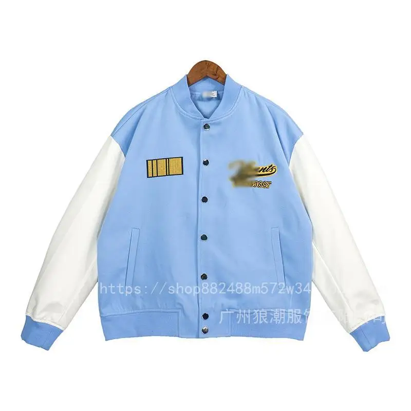 

VETEMENTS Jacket Men Women 1:1Splicing Clashing Color Baseball Suit VETEMENT Embroidered Letter Jacket