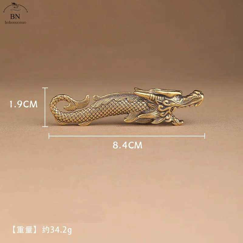 

Китайское традиционное мифическое животное, голова дракона, статуя тела рыбы, счастливый домашний декор, антикварные медные открывалки для бутылок, украшения