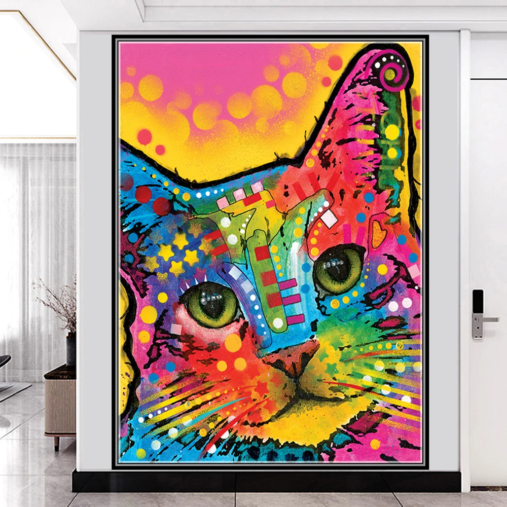 

DIY 5D Diamond Painting Animal Series Kit Lovely Full Drill Square Embroidery Mosaic Art Picture Of Rhinestones Home Decor Gifts
