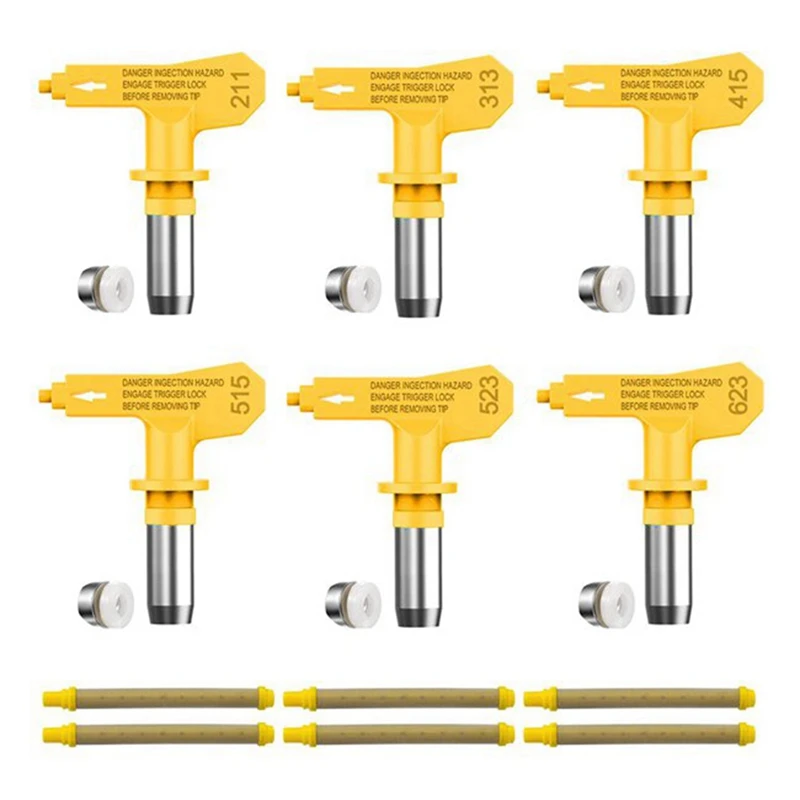 Набор безвоздушных сопел и фильтров для краски насадки распылительной машины