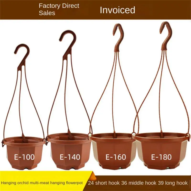 

Plastic Planter Octagonal Hanging Basket Flowerpot Garden Plant Flowerpot Indoor And Outdoor Hanging Flowerpot With Hook