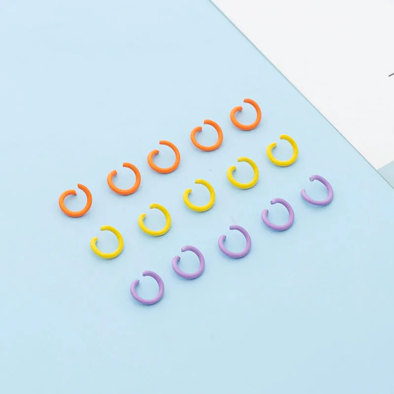 100/200pcs 8/10mm Candy Color Jump Rings Split Ring For Diy Chain Pendant Connector Jewelry Making Bracelet Necklace Accessories images - 6