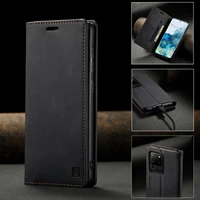 leather case for samsung galaxy s22 ultra plus magnetic flip luxury silicone wallet phone back cover for samsung s 22 plus cases