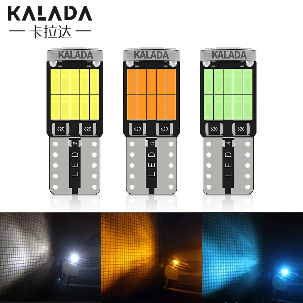 2 шт. W5W 5W5 T10 Светодиодные лампы Canbus 4014 SMD 168 194 купольная лампа для салона
