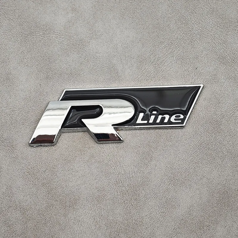 

3D Металлическая Эмблема R Line С Логотипом Volkswagen, Значок На Передней Решетке