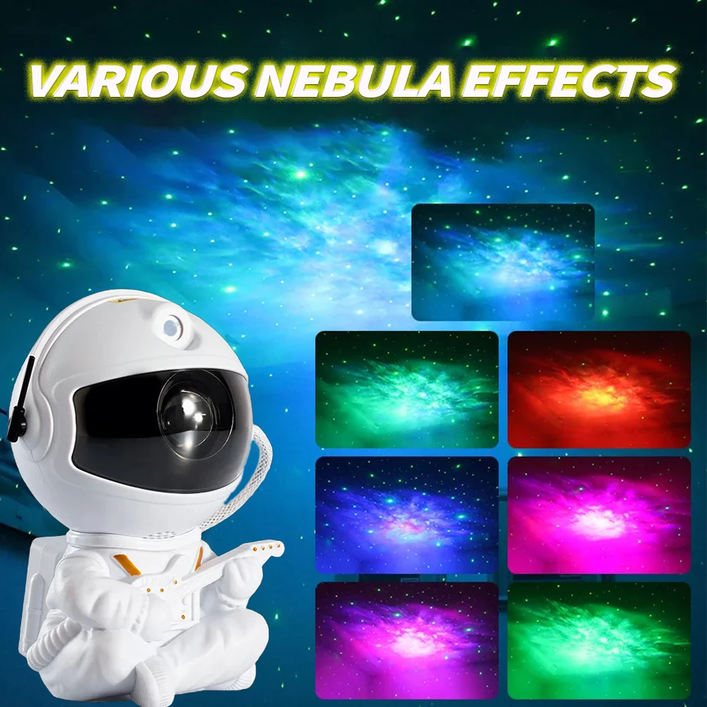 Проектор звездного неба океанские волны и туманность ночью вращающаяся комната