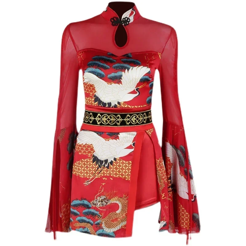 Сексуальный костюм для джазового танца в китайском стиле наряды взрослых Gogo Dancers