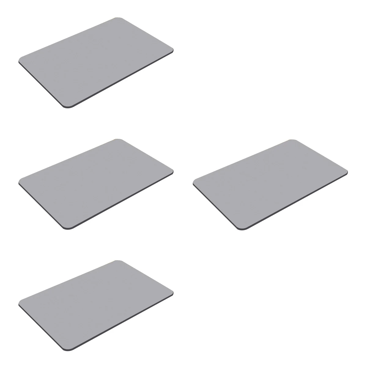 

4 шт., износостойкий водонепроницаемый нескользящий коврик для ванной комнаты