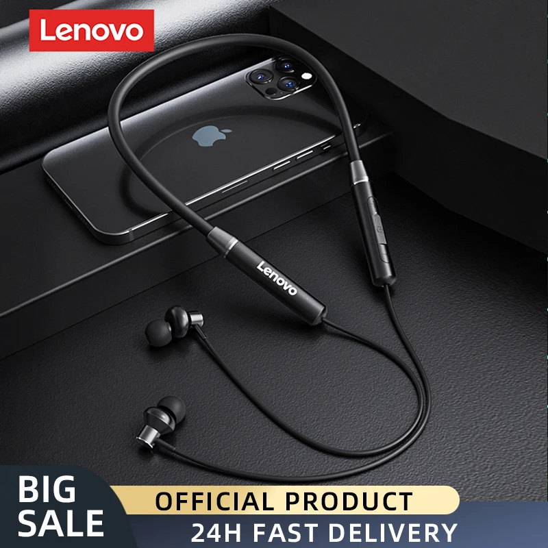 

Bluetooth-наушники Lenovo HE05X, водостойкие, с шейным ободом