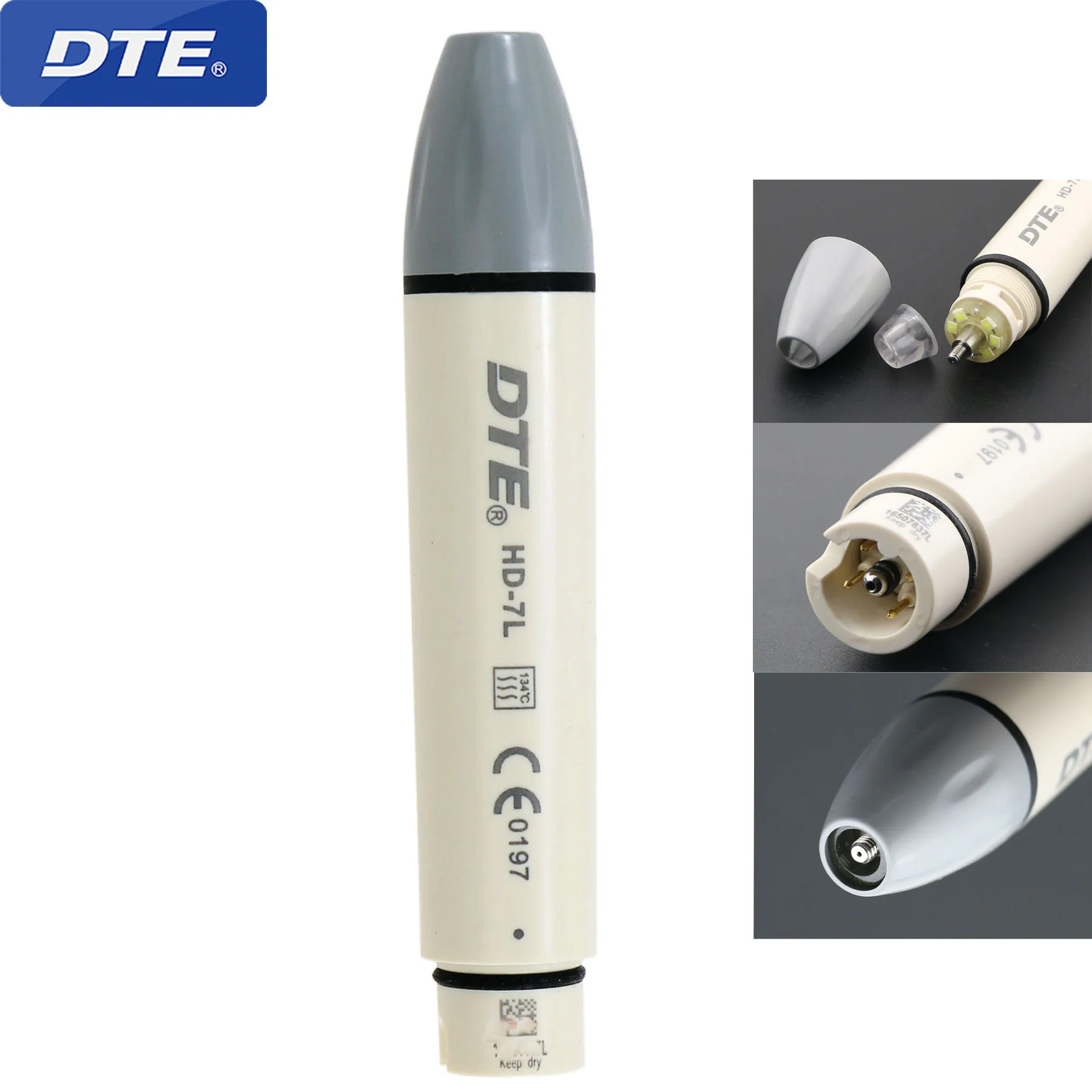 Woodpecker DTE Original Dental Ultrasonic Piezo Scaler LED Light Detachable Handpiece HD-7L For NSK SATELEC