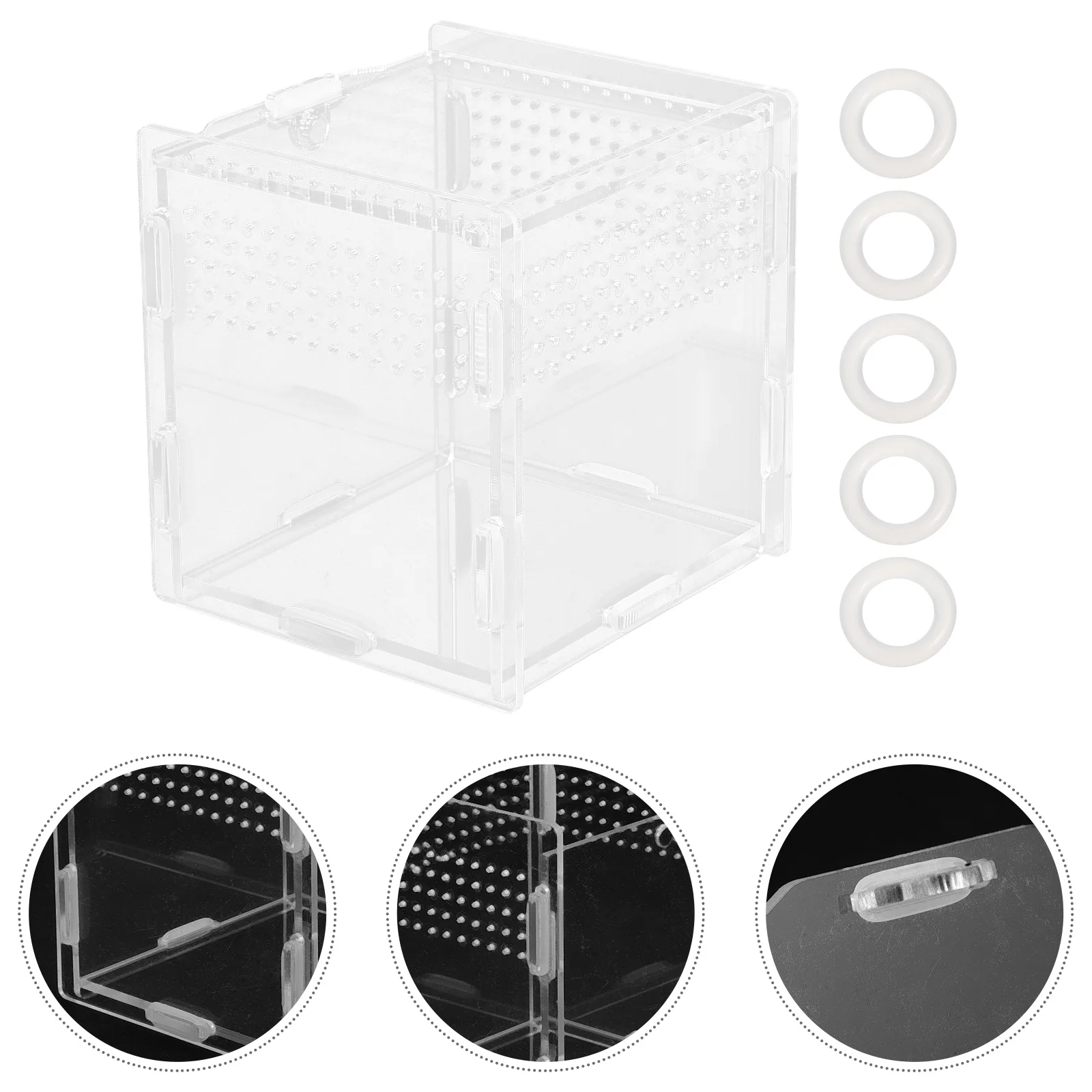 Прозрачные коробки для животных домашних пауков рак-отшельник аквариум