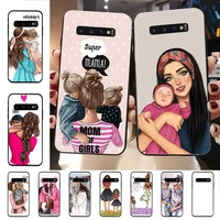 baby mom girl phone case for samsung s20 lite s21 s10 s9 plus for redmi note8 9pro for huawei y6 cover