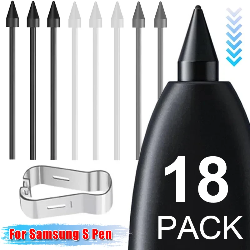 Сенсорный стилус S сменные наконечники с зажимом для Samsung Galaxy S24 S24Ultra Tab S9 S9U S9FE