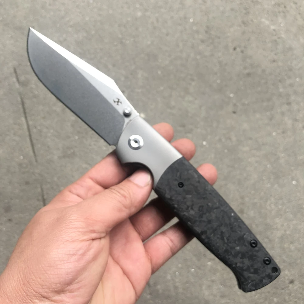 Ножи kanseven Shikari K1027A1 карманный нож 4 1 дюйма лезвие из титана и рукоятка Shred CF