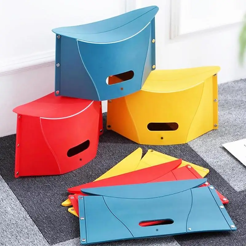 

Plastic Folding Step Stool Home Train Outdoor Storage Foldable Outdoor Storage Foldable Kids Holding Stool Camping