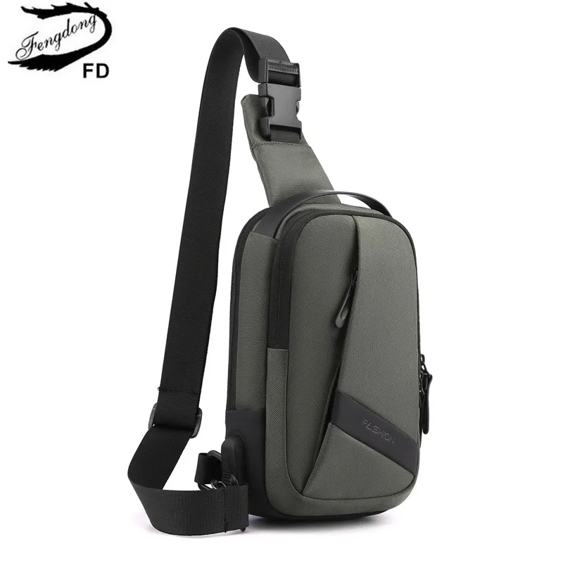 Мужская Мини-нагрудная Сумка С Защитой От Кражи Многофункциональная На Плечо Для