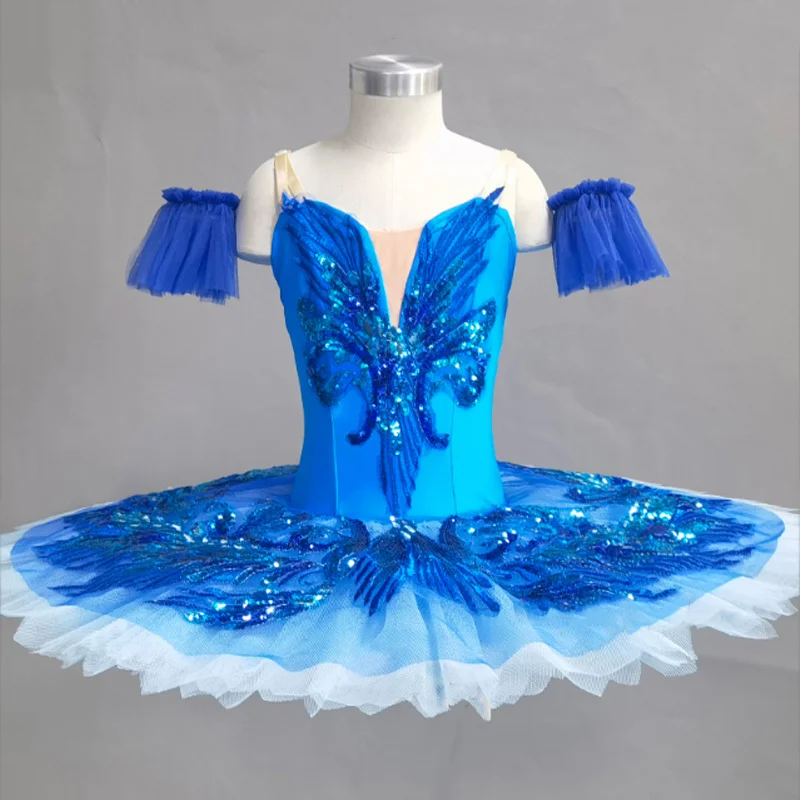 

2022 Kids Sequined ballerina ballet TUTU dancing dress children pancake tutu dance costumes wear clothing ballet dress for girls