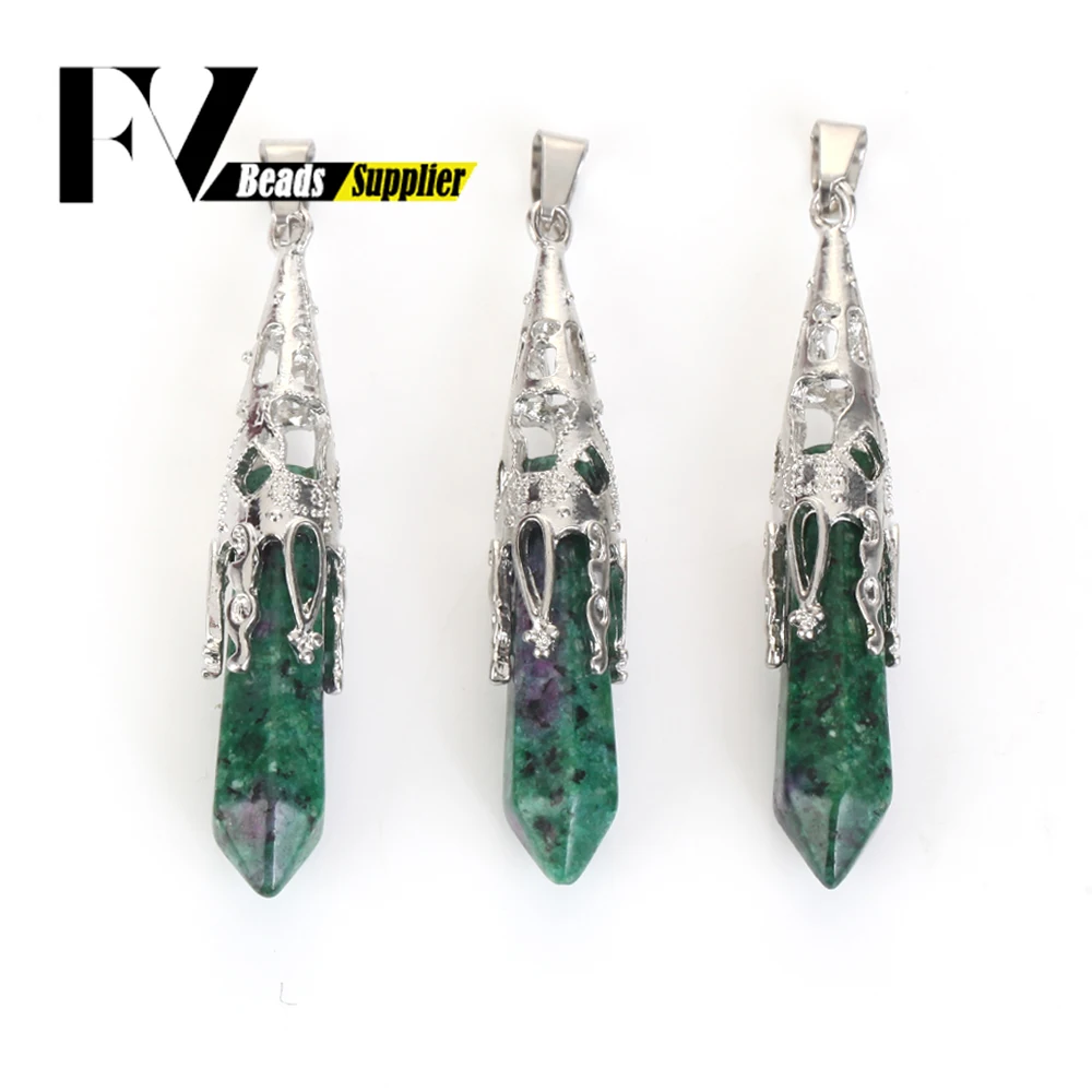 1 шт. 60 мм натуральный кристалл агат кварцевый камень бусины длинные подвески из